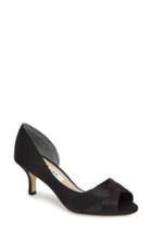 Women's Nina Contesa Open Toe Pump .5 M - Black