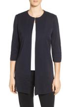 Women's Ming Wang Long Collarless Jacket