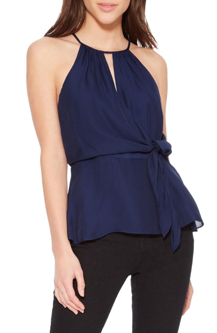 Women's Parker Sally Georgette Peplum Top, Size - Purple