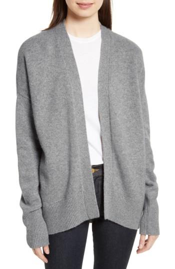 Women's Theory Oversize Cashmere Cardigan, Size - Grey
