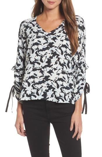 Women's Halogen Ruched Tie Sleeve Top