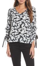 Women's Halogen Ruched Tie Sleeve Top