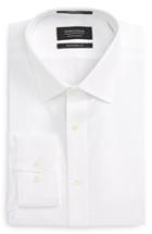 Men's Nordstrom Men's Shop Traditional Fit Herringbone Dress Shirt .5 32/33 - White