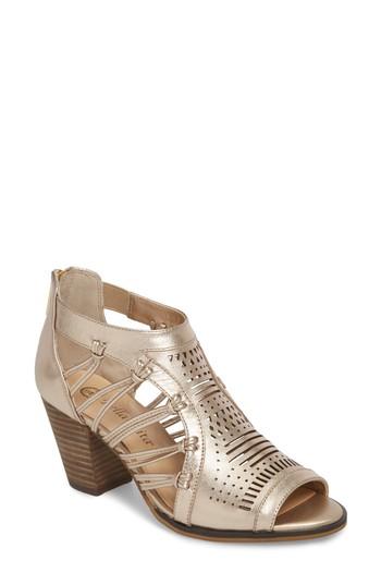 Women's Bella Vita Kortez Block Heel Sandal N - Metallic