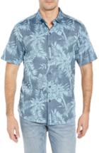 Men's Tommy Bahama Tropical Tones Fit Sport Shirt, Size Medium - Blue