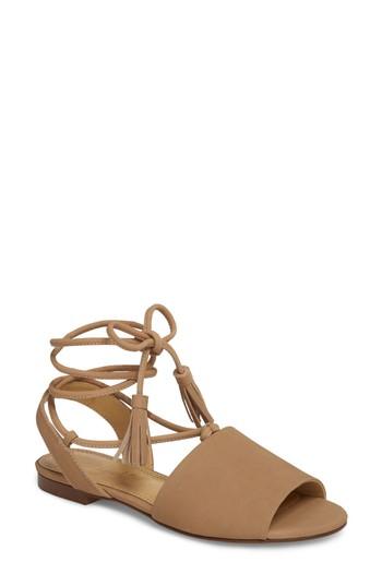 Women's Splendid Fidel Ankle Tie Sandal .5 M - Beige