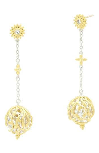 Women's Freida Rothman Fleur Bloom Ball Drop Earrings