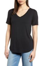 Women's Gibson X Living In Yellow Felicity V-neck Tee - Black