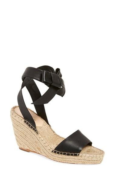 Women's Loeffler Randall 'harper' Espadrille Wedge M - Black