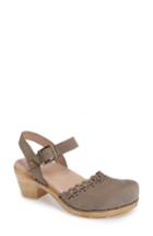 Women's Dansko 'marta' Ankle Strap Clog .5-9us / 39eu M - Beige