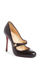 Women's Christian Louboutin Booton Mary Jane Pump Us / 37eu - Black
