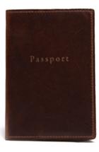 Men's Moore & Giles Leather Passport Case - Brown