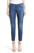 Women's Burberry Arno Moto Skinny Jeans - Blue