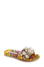 Women's Steve Madden Delicate Embellished Slide Sandal M - Yellow