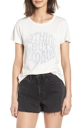 Women's Junk Food Nothing But Good Days Tee - White