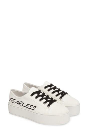Women's Steve Madden Fink Platform Sneaker M - Black