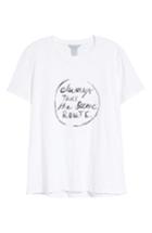 Women's Caslon Off Duty Graphic Tee, Size - White