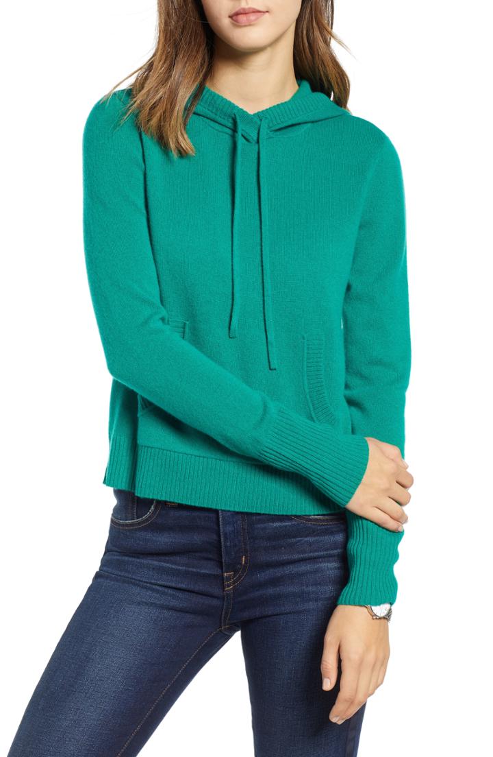 Women's 1901 Wool & Cashmere Hoodie - Green