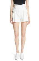 Women's Iro Lalora High Waist Lace-up Shorts Us / 34 Fr - White