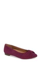 Women's Vionic Gramercy Pointy Toe Flat M - Purple