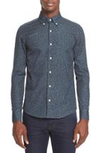 Men's Saturdays Nyc Print Slim Fit Woven Shirt