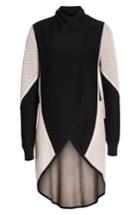 Women's St. John Collection Mesh Knit Cardigan - Black