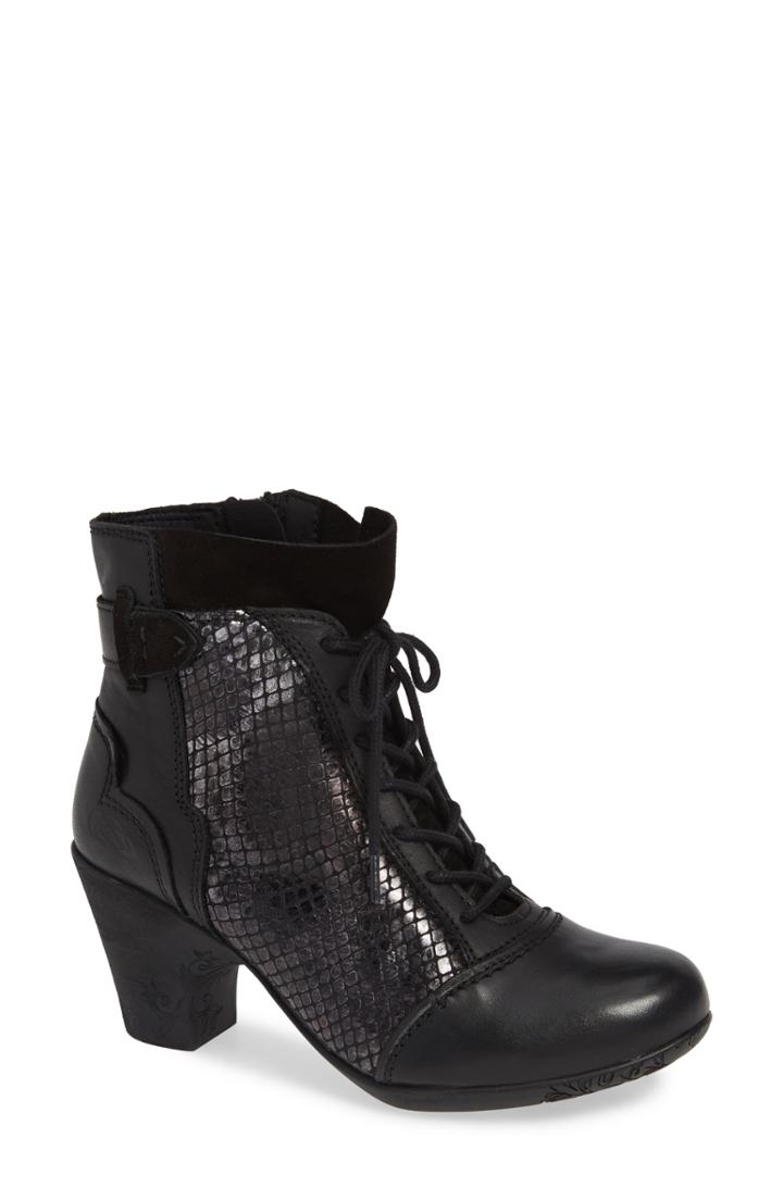 Women's Cloud 'jesse' Lace-up Bootie (women) -8.5us / 39eu - Black