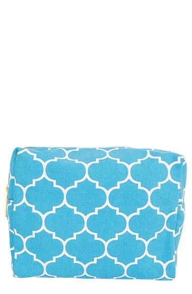 Cathy's Concepts Monogram Cosmetics Case, Size - Blue
