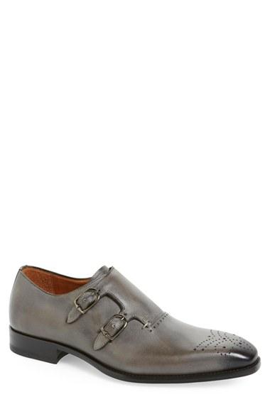 Men's Mezlan 'gris' Double Monk Strap Shoe M - Grey