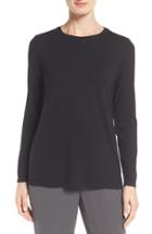 Women's Eileen Fisher Lightweight Jersey Crewneck Top