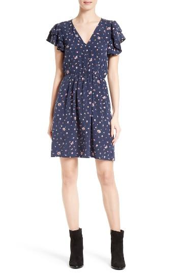 Women's Rebecca Taylor Mia Floral Stretch Silk Dress