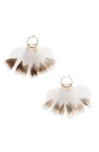Women's Serefina Ballerina Feather Hoop Earrings