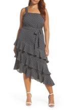 Women's Leith Ruffle Midi Dress - Grey