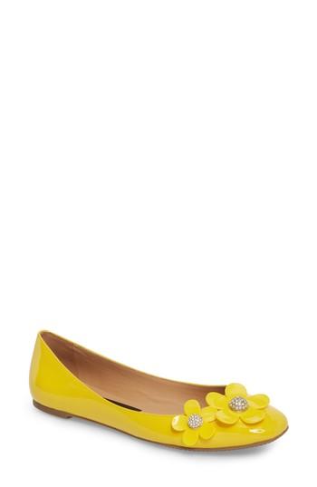 Women's Marc Jacobs Daisy Studded Ballet Flat .5us / 36.5eu - Yellow