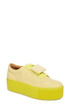Women's Acne Studios Drihanna Nappa Leather Platform Sneaker Us / 39eu - Yellow