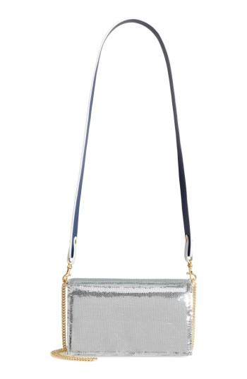 Diane Von Furstenberg Soiree Sequin Crossbody Clutch - Metallic