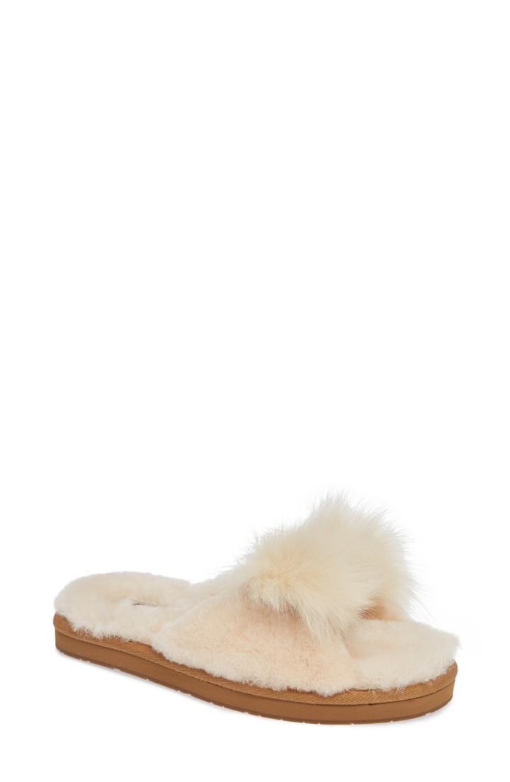 Women's Ugg Mirabelle Genuine Shearling Slipper M - Beige