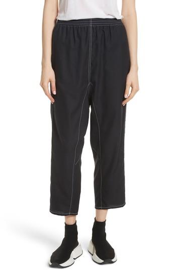 Women's Mm6 Maison Margiela Crop Pants Us / 44 It - Black