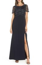 Women's Carmen Marc Valvo Infusion Sweetheart Crepe Gown - Green