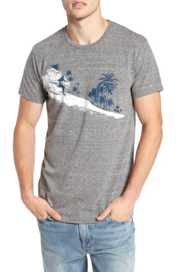 Men's Sol Angeles Palm Diamonds Pocket T-shirt - Grey