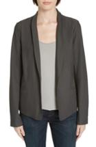 Women's Eileen Fisher Washable Stretch Crepe Jacket, Size - Brown