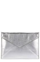 Rebecca Minkoff Leo Leather Envelope Clutch - Metallic