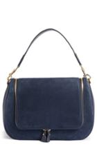 Anya Hindmarch Vere Maxi Leather & Suede Satchel - Blue