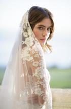 Brides & Hairpins Florentina Embroidered Cathedral Veil, Size - Ivory