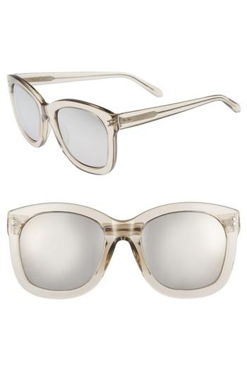 Women's Linda Farrow 56mm Mirrored Sunglasses -