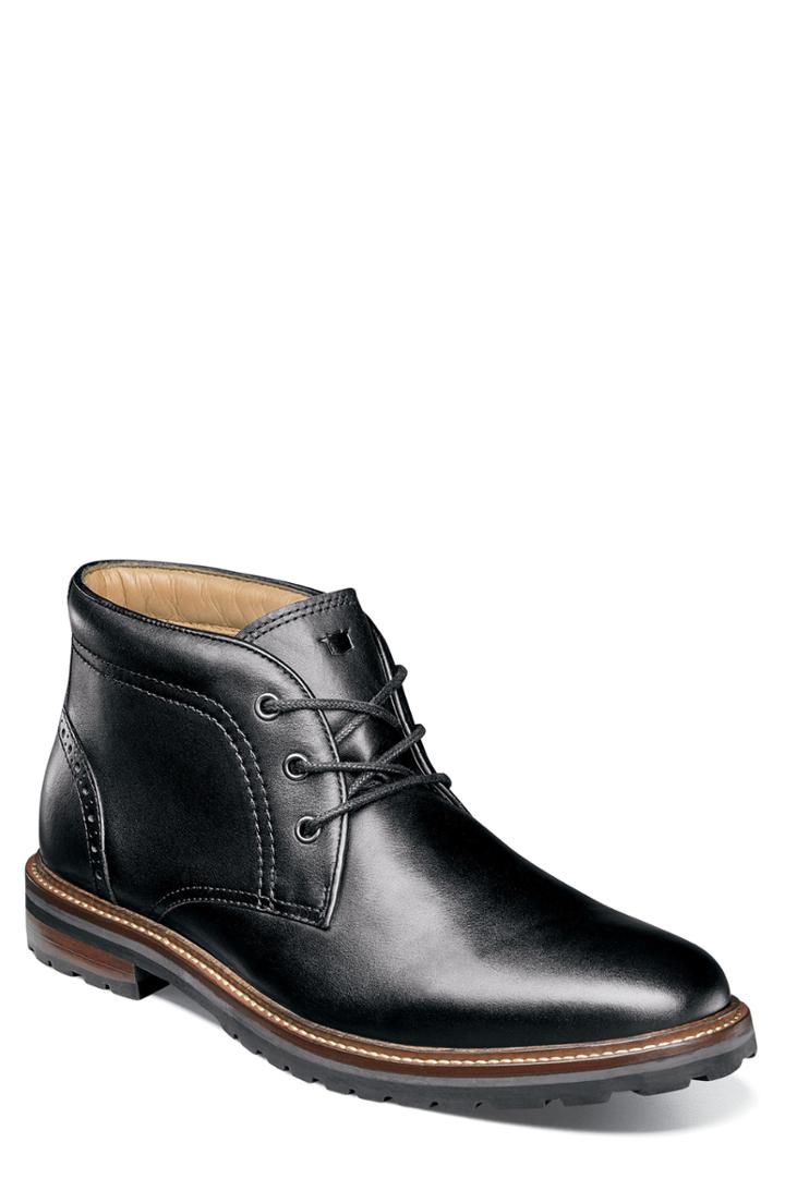 Men's Florsheim Estabrook Lugged Chukka Boot D - Black