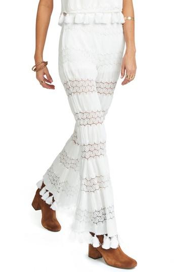Women's Show Me Your Mumu Tassel Flare Pants - White