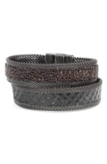 Women's Cynthia Desser Shimmer Stingray & Snakeskin Bracelet