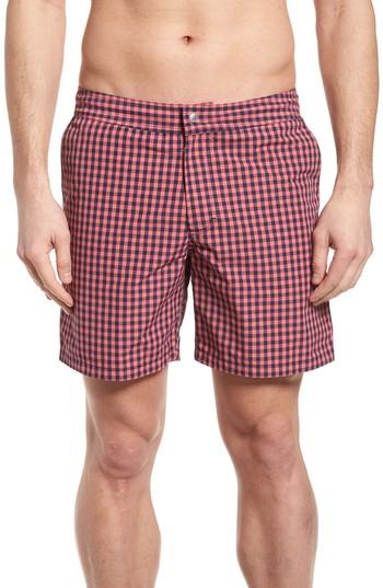 Men's Bonobos Gingham 7-inch Swim Trunks
