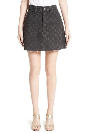 Women's Marc Jacobs Checker Print Miniskirt